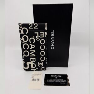 Chanel Black Rue 31 Cambon Print Canvas Sunglasses Pouch